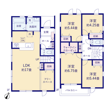 リーブルガーデン東海市養父町八王子 間取り5