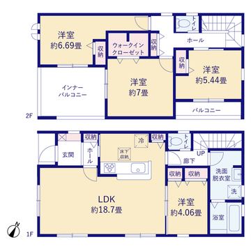 リーブルガーデン東海市養父町八王子 間取り9