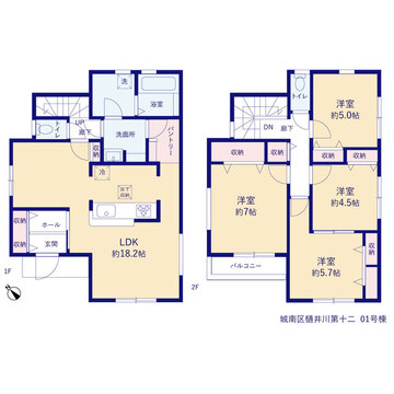 リーブルガーデン城南区樋井川第十二 間取り1