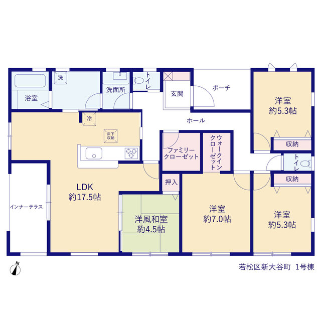 リーブルガーデン若松区新大谷町の画像2