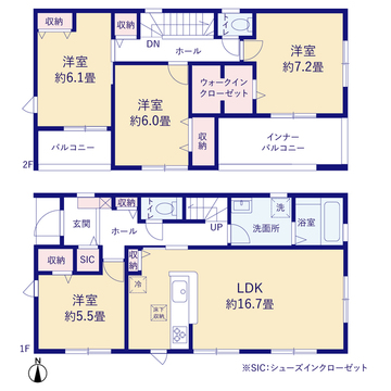 リーブルガーデン岐阜市中鶉三丁目 間取り1