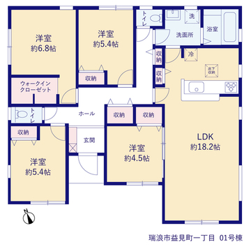 リーブルガーデン瑞浪市益見町一丁目 間取り1