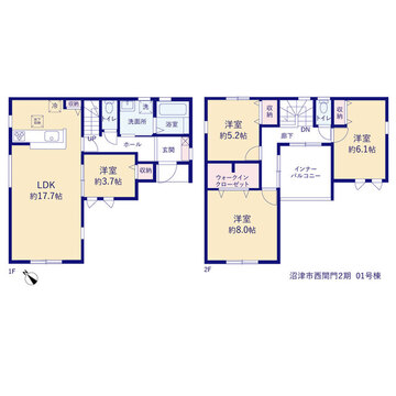 リーブルガーデン沼津市西間門２期 間取り1