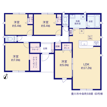 リーブルガーデン豊川市中条町59期 間取り5