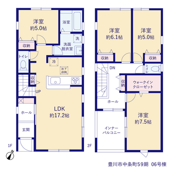 リーブルガーデン豊川市中条町59期 間取り11