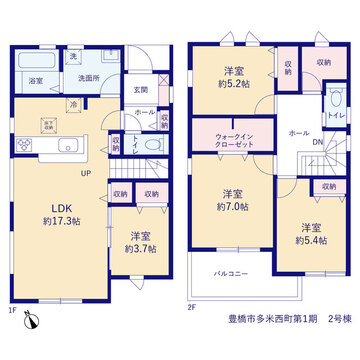 リーブルガーデン豊橋市多米西町第１期 間取り3