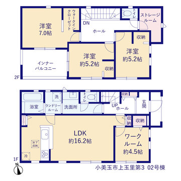 リーブルガーデン小美玉市上玉里第3 間取り1