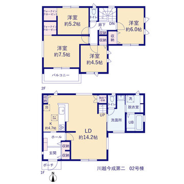 リーブルガーデン川越今成第二 間取り1