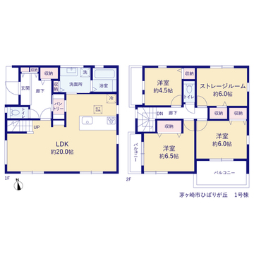 リーブルガーデン茅ヶ崎市ひばりが丘 間取り1