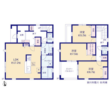 リーブルガーデン掛川市葛川 間取り1