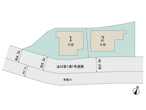 リーブルガーデン生駒市有里町３期 間取り2
