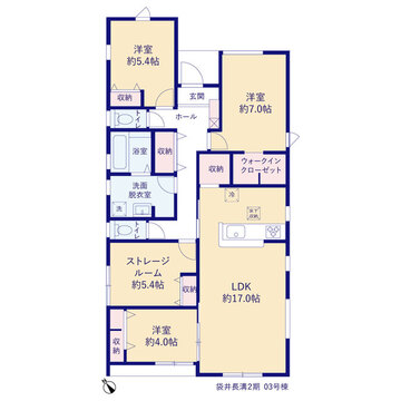 リーブルガーデン袋井長溝2期 間取り4