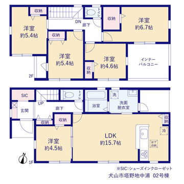 リーブルガーデン犬山市塔野地中浦 間取り1