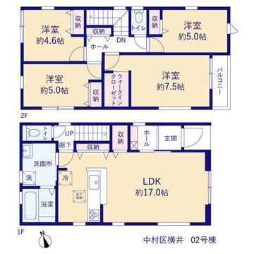 リーブルガーデン中村区横井 間取り3