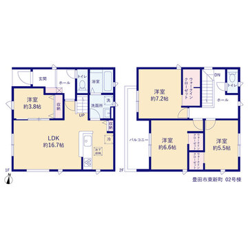 リーブルガーデン豊田市東新町 間取り3