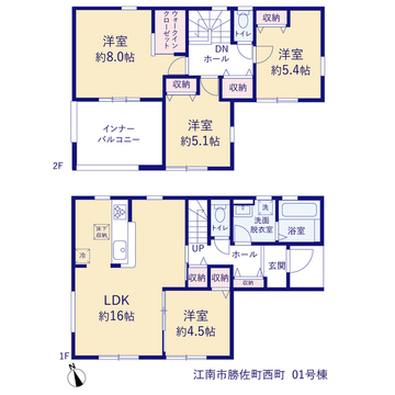 リーブルガーデン江南市勝佐町西町 間取り1