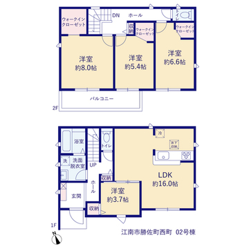 リーブルガーデン江南市勝佐町西町 間取り3
