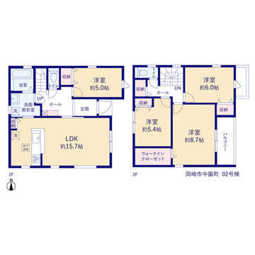 リーブルガーデン岡崎市中園町 間取り3