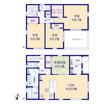 リーブルガーデン野田市木間ケ瀬1期 間取り3