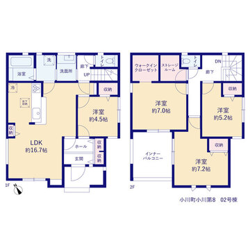 リーブルガーデン小川町小川第8 間取り3