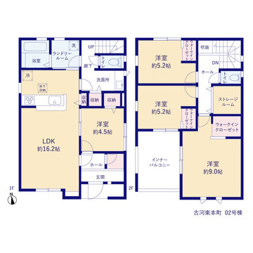 リーブルガーデン古河東本町 間取り3
