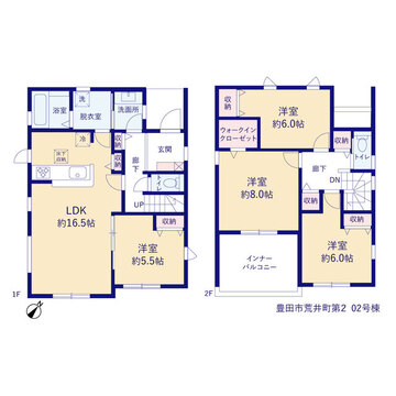 リーブルガーデン豊田市荒井町第2 間取り3