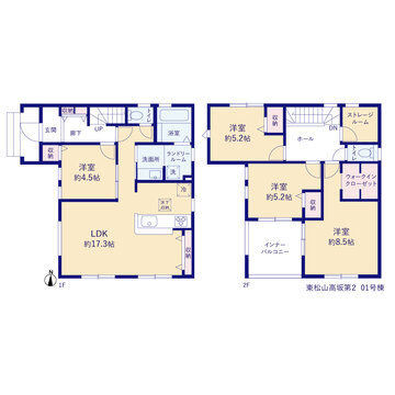 リーブルガーデン東松山高坂第2 間取り1