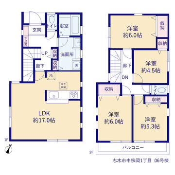リーブルガーデン志木市中宗岡1丁目 間取り7