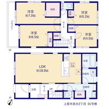 リーブルガーデン上尾市泉台2丁目 間取り1