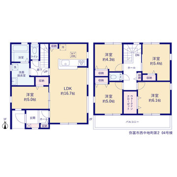 リーブルガーデン弥富市西中地町第2 間取り7