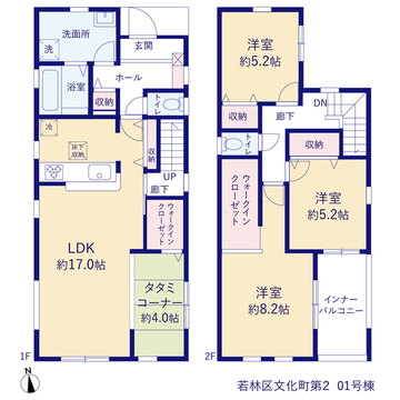 リーブルガーデン若林区文化町第2 間取り1