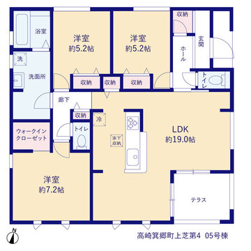 リーブルガーデン高崎箕郷町上芝第4 間取り5