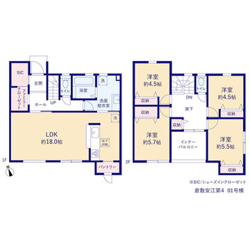 リーブルガーデン倉敷安江第４ 間取り1