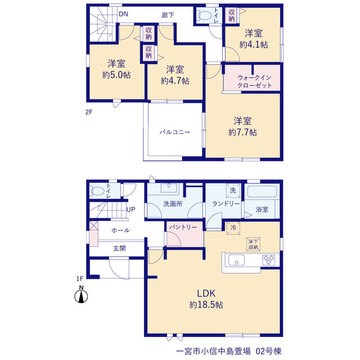 リーブルガーデン一宮市小信中島萱場 間取り3