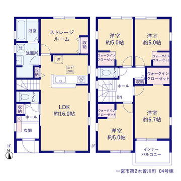 リーブルガーデン一宮市第2木曽川町 間取り7