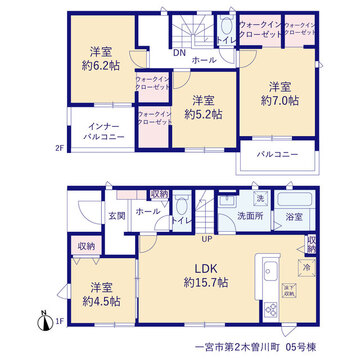 リーブルガーデン一宮市第2木曽川町 間取り9