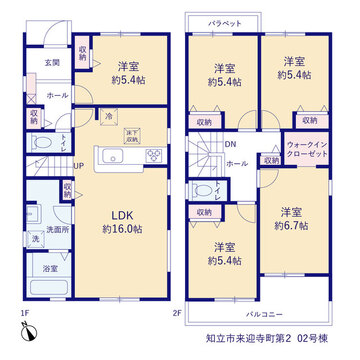 リーブルガーデン知立市来迎寺町第2 間取り3