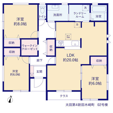 リーブルガーデン太田第４新田木崎町 間取り3
