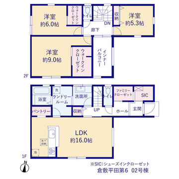 リーブルガーデン倉敷平田第６ 間取り3