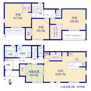 リーブルガーデン小名浜島1期 間取り3