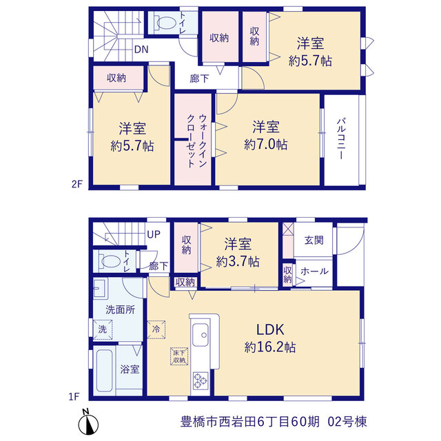 リーブルガーデン豊橋市西岩田６丁目６０期の画像2