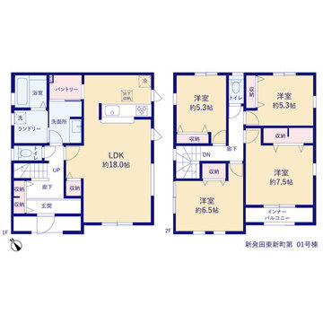 リーブルガーデン新発田東新町第8 間取り1