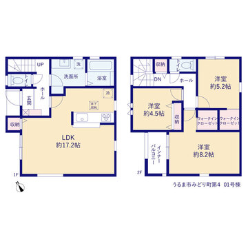 リーブルガーデンうるま市みどり町第４ 間取り1