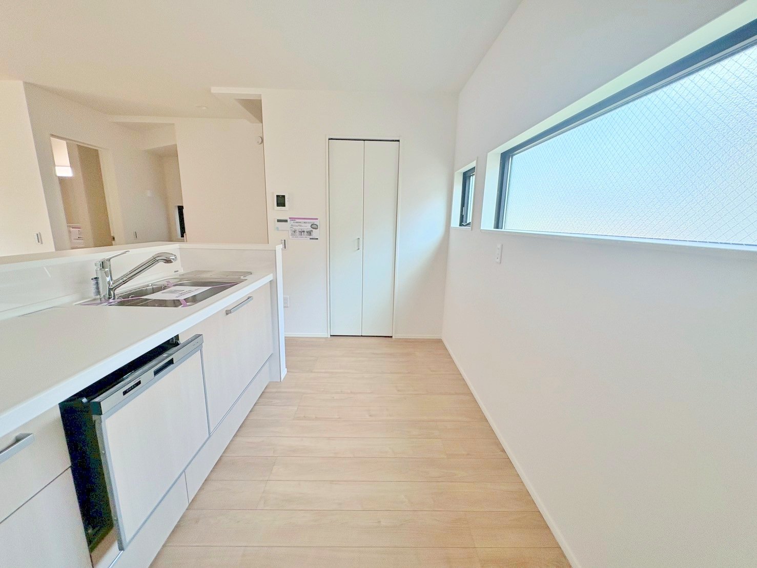 嬉しい食洗機付き。毎日の家事の時短に便利な設備です。