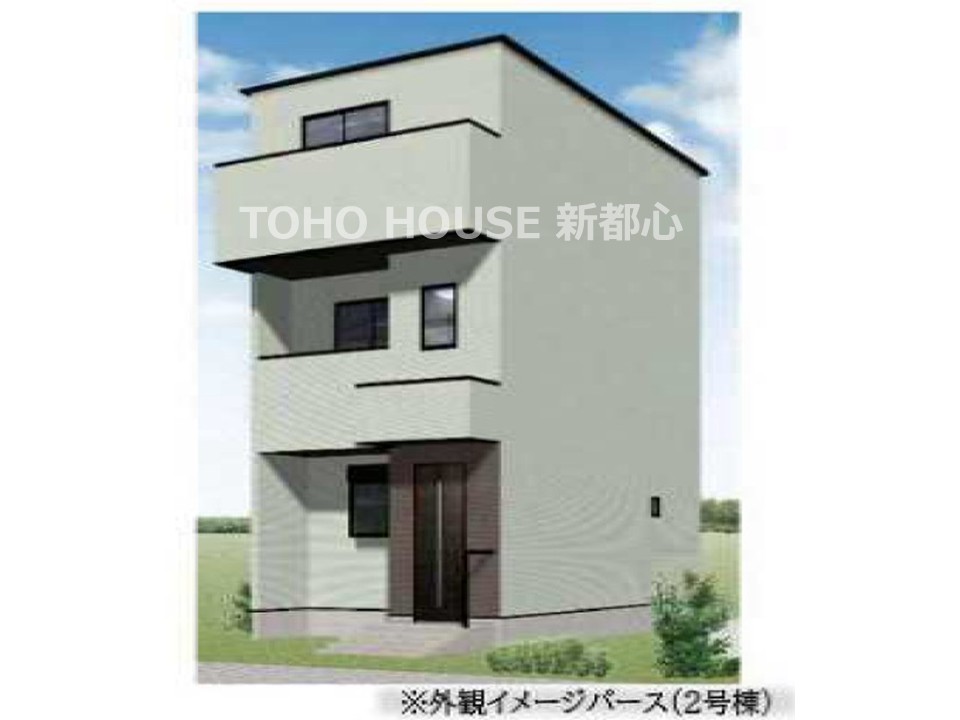 中浦和駅徒歩15分、南与野駅徒歩17分の立地。全室南向きの間取り。