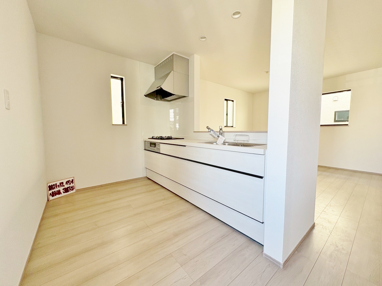 コミュニケーションを楽しめる対面式キッチンなら会話も弾みそう。