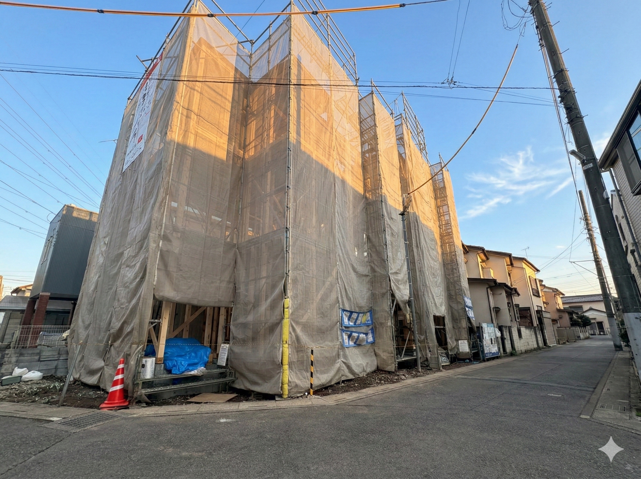 １階にゆとりある洗面スペースとランドリールームを配置しています。(令和8年2月 撮影)