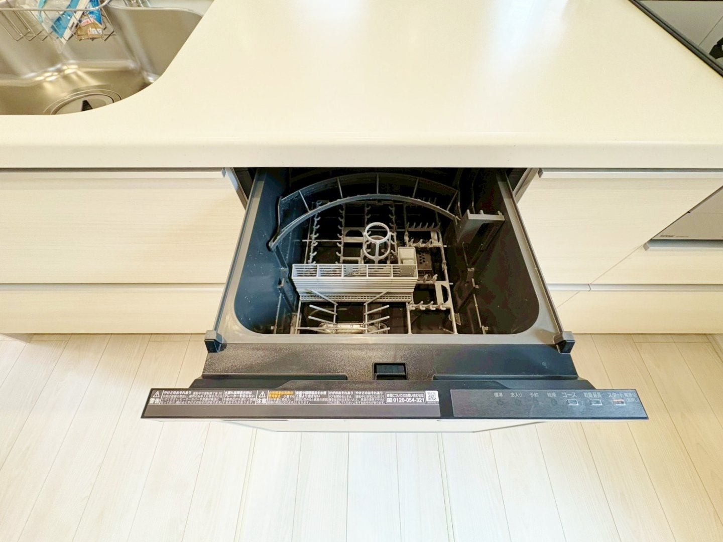 高温で洗浄することでピカピカに。手荒れの軽減も嬉しいポイント。