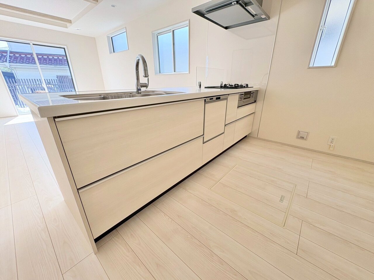 ホワイトを基調にした清潔感のあるデザイン。