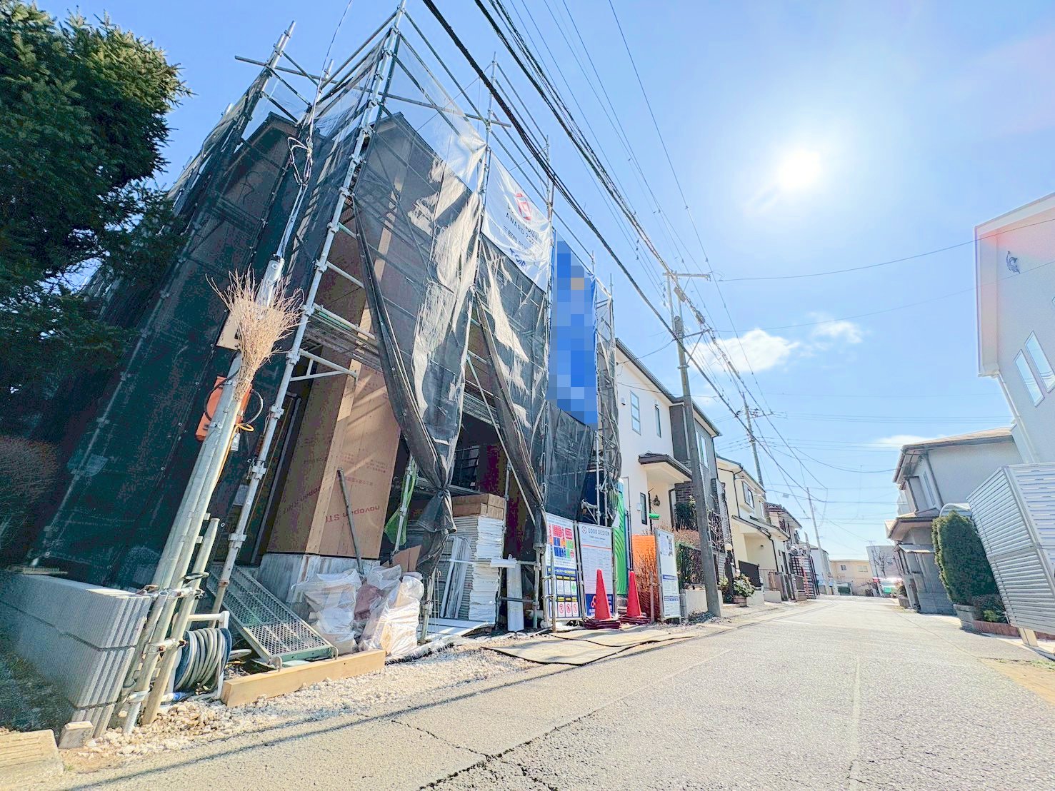 将来的に二つの部屋にアレンジできるフレキシブルルーム付き。(令和8年3月 撮影)